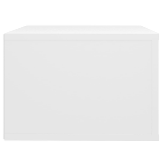 Wall-mounted Bedside Cabinet White 50x36x25 cm - Giant Lobelia