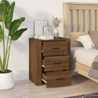 Bedside Cabinet Brown Oak 50x36x60 cm Engineered Wood - Giant Lobelia