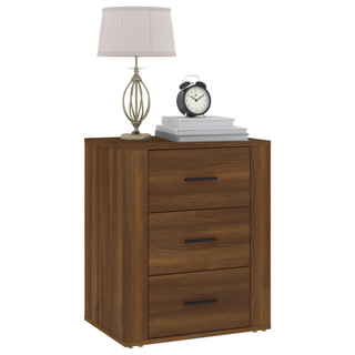 Bedside Cabinet Brown Oak 50x36x60 cm Engineered Wood - Giant Lobelia