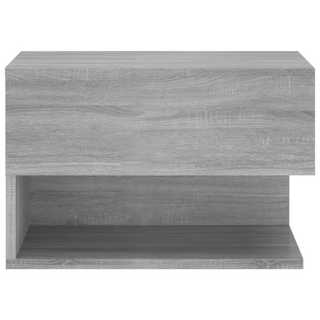 vidaXL Wall-mounted Bedside Cabinet Grey Sonoma - Giant Lobelia