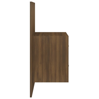 vidaXL Wall-mounted Bedside Cabinet Brown Oak - Giant Lobelia