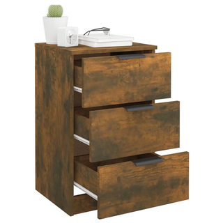 Bedside Cabinets 2 pcs Smoked Oak 40x36x65 cm - Giant Lobelia