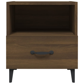 Bedside Cabinet Brown Oak Engineered Wood - Giant Lobelia