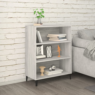 Sideboard Grey Sonoma 69.5x32.5x90 cm Engineered Wood - Giant Lobelia