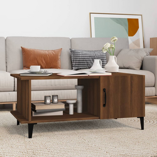 vidaXL Coffee Table Brown Oak 90x50x40 cm Engineered Wood - Giant Lobelia