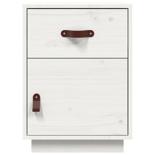 vidaXL Bedside Cabinet White 40x34x55 cm Solid Wood Pine - Giant Lobelia