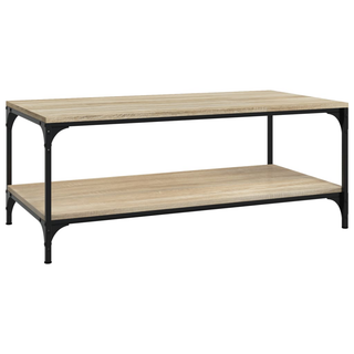 Coffee Table Sonoma Oak 100x50x40 cm Engineered Wood - Giant Lobelia