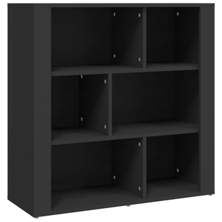 Sideboard Black 80x30x80 cm Engineered Wood - Giant Lobelia
