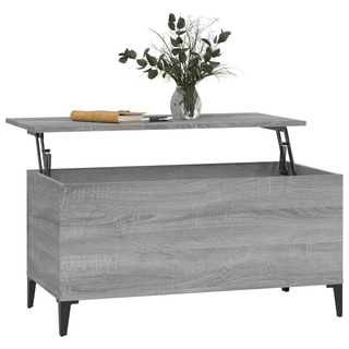 Coffee Table Grey Sonoma 90x44.5x45 cm Engineered Wood - Giant Lobelia