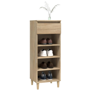 Shoe Cabinet Sonoma Oak 40x36x105 cm Engineered Wood - Giant Lobelia