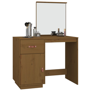 vidaXL Dressing Table Honey Brown 95x50x134 cm Solid Wood Pine - Giant Lobelia