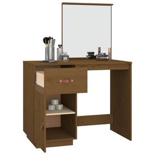 vidaXL Dressing Table Honey Brown 95x50x134 cm Solid Wood Pine - Giant Lobelia