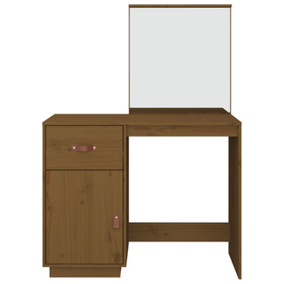 vidaXL Dressing Table Honey Brown 95x50x134 cm Solid Wood Pine - Giant Lobelia