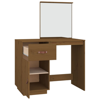 vidaXL Dressing Table Honey Brown 95x50x134 cm Solid Wood Pine - Giant Lobelia