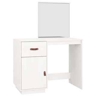 vidaXL Dressing Table White 95x50x134 cm Solid Wood Pine - Giant Lobelia