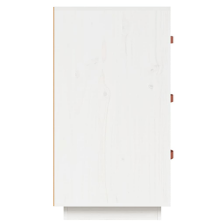 Sideboard White 80x40x75 cm Solid Wood Pine - Giant Lobelia