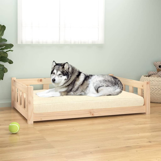 Dog Bed 105.5x75.5x28 cm Solid Wood Pine - Giant Lobelia