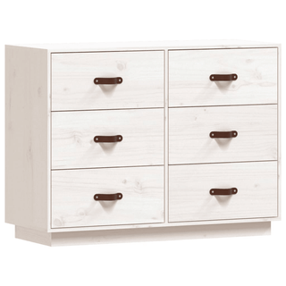 vidaXL Sideboard White 100x40x75 cm Solid Wood Pine - GIANT LOBELIA