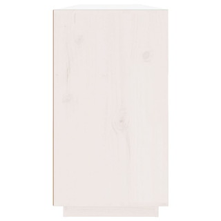 Sideboard White 100x40x75 cm Solid Wood Pine - Giant Lobelia