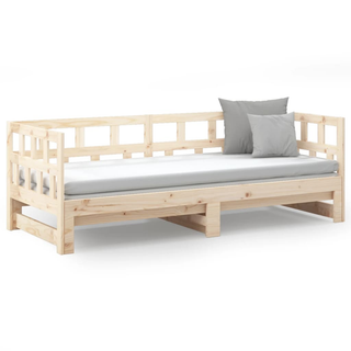 vidaXL Pull-out Day Bed Solid Wood Pine 2x(90x200) cm - Giant Lobelia