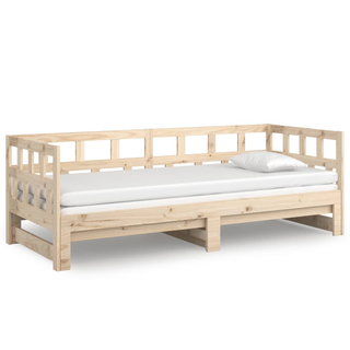 vidaXL Pull-out Day Bed Solid Wood Pine 2x(90x200) cm - Giant Lobelia