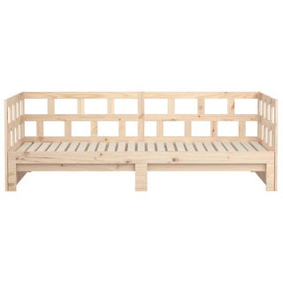 vidaXL Pull-out Day Bed Solid Wood Pine 2x(90x200) cm - Giant Lobelia