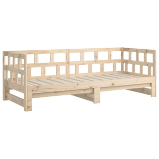 vidaXL Pull-out Day Bed Solid Wood Pine 2x(90x200) cm - Giant Lobelia