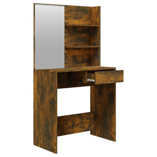 Dressing Table with Mirror Smoked Oak 74.5x40x141 cm - Giant Lobelia