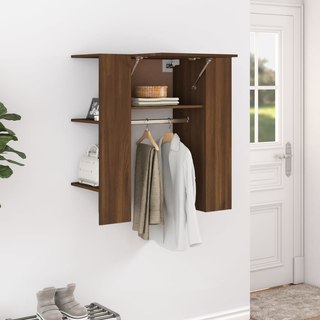 Hallway Cabinet Brown Oak 97.5x37x99 cm Engineered Wood - Giant Lobelia