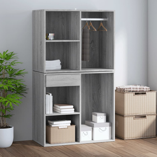 Dressing Cabinet Grey Sonoma 80x40x65 cm Engineered Wood - Giant Lobelia