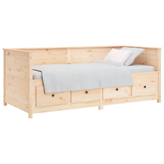 vidaXL Day Bed 100x200 cm Solid Wood Pine - Giant Lobelia