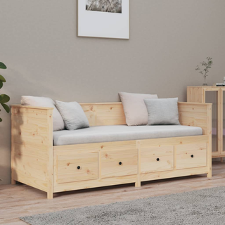 vidaXL Day Bed 100x200 cm Solid Wood Pine - Giant Lobelia