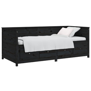 vidaXL Day Bed Black 80x200 cm Solid Wood Pine - Giant Lobelia