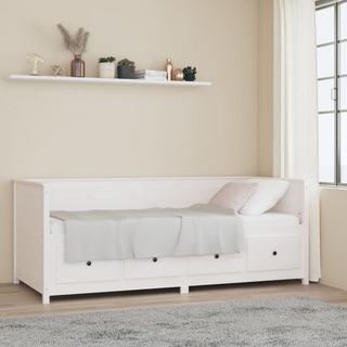 vidaXL Day Bed White 90x200 cm Solid Wood Pine - Giant Lobelia