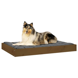 vidaXL Dog Bed Honey Brown 91.5x64x9 cm Solid Wood Pine - Giant Lobelia