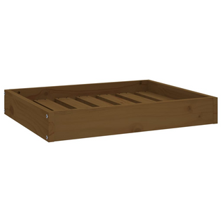 Dog Bed Honey Brown 61.5x49x9 cm Solid Wood Pine - Giant Lobelia