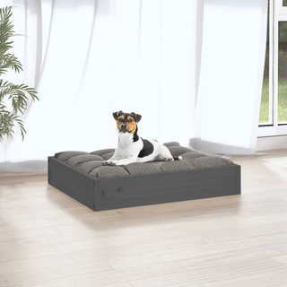 Dog Bed Grey 51.5x44x9 cm Solid Wood Pine - Giant Lobelia