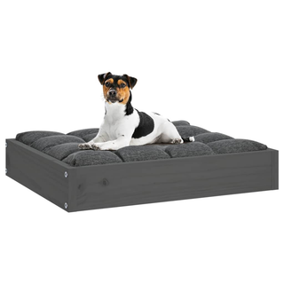 Dog Bed Grey 51.5x44x9 cm Solid Wood Pine - Giant Lobelia