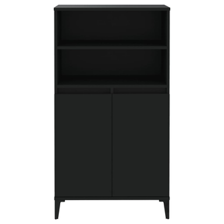 Highboard Black 60x36x110 cm Engineered Wood - Giant Lobelia