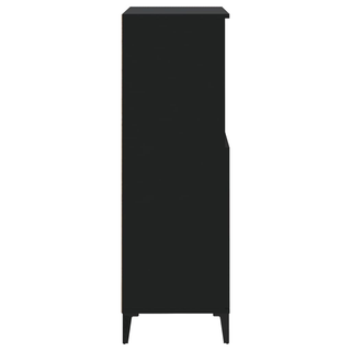 Highboard Black 60x36x110 cm Engineered Wood - Giant Lobelia