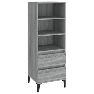 Highboard Grey Sonoma 40x36x110 cm Engineered Wood - Giant Lobelia