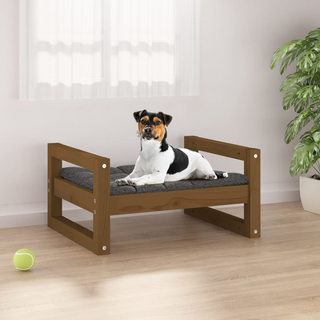 Dog Bed Honey Brown 55.5x45.5x28 cm Solid Pine Wood - Giant Lobelia