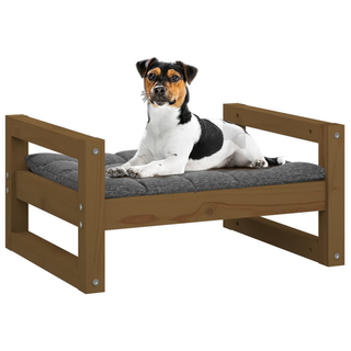 Dog Bed Honey Brown 55.5x45.5x28 cm Solid Pine Wood - Giant Lobelia