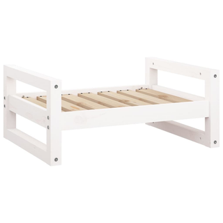 Dog Bed White 65.5x50.5x28 cm Solid Pine Wood - Giant Lobelia