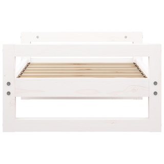 Dog Bed White 65.5x50.5x28 cm Solid Pine Wood - Giant Lobelia