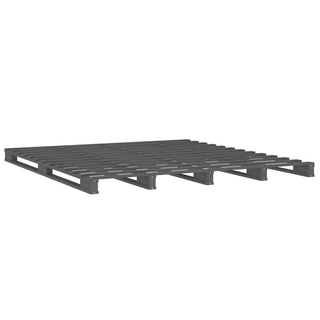 vidaXL Pallet Bed Grey 150x200 cm King Size Solid Wood - Giant Lobelia