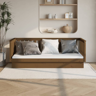 vidaXL Day Bed Honey Brown 100x200 cm Solid Wood Pine - Giant Lobelia