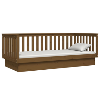 vidaXL Day Bed Honey Brown 100x200 cm Solid Wood Pine - Giant Lobelia