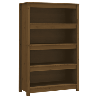 Book Cabinet Honey Brown | Solid Wood Pine | 80x35x126 cm - Giant Lobelia