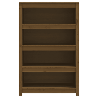 Book Cabinet Honey Brown | Solid Wood Pine | 80x35x126 cm - Giant Lobelia